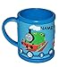 Produktbild Trinktasse mit Henkel - 3-D Relief - " Thomas die Lokomotive " incl. Namen - Kunststoff / Plastik - Tasse Becher Trinklerntasse - Plastiktasse Tassen - für Kinder Jungen Eisenbahn Lok Zug - Kindertasse