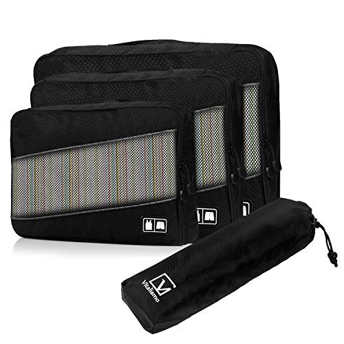 Organisateur-de-Voyage-Lot-de-3-Sacs-de-Rangement-Sac--Bagage-Cube-Voyage-pour-Accessoires-Vtements-Valise-Noir
