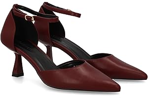 shoes&blues.es Stiletto para Mujer con Tacon Fino. Cierre de Hebilla, Punta Fina. Ideal para Otono Invierno.