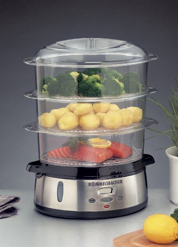ROMMELSBACHER DGS 800 – DAMPFGARER – 800 Watt – Edelstahl - 2