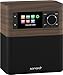 Price comparison product image Sonoro STREAM Multi-Room FM/DAB/DAB+ Internet Radio and Wi-Fi Receiver with Bluetooth - Walnut/Black