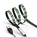 Price comparison product image LED TV Backlight Strip Lights JACKYLED 1M Monitor Light Strip Set Multi Color RGB 5050 USB Power 5V Bias Lighting Kit with Mini Control For Television HDTV PC Gaming Screen Desktop Home Decoration Mood Lights Colour Changing