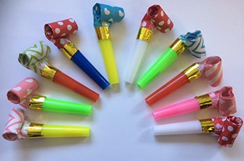 TRI 50 x PARTY BLOWERS LOOT BAG FILLER NOISE TOY BIRTHDAY CHRISTMAS NEW YEAR