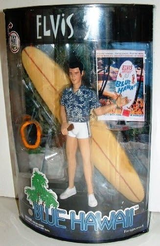Elvis Presley Blue Hawaii figure with surfboard display