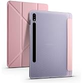 CONSTRAIN - Samsung Galaxy Tab S7 FE Lte (T737-T736-T733-T730) ile Uyumlu Kılıf Kalem B&ouml;lmeli Standlı Akıllı Kapak - Pembe