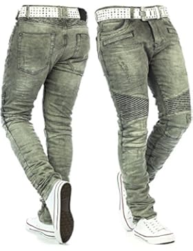 RedBridge Herren Jeans Freizeitjeans Freizeithose Denim Hose Slim Fit Clubwear Streetwear Swag Dope