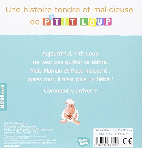 Book's Cover of P'tit Loup veut sa tétine