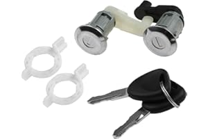 YAOPEI Kit de Cilindro de Cerradura de Puerta + 2 llaves para Clio Megane Scenic Clio Thalia 7701468981