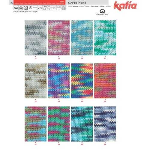 Katia Capri 051 overcast print 50g Wolle - 3