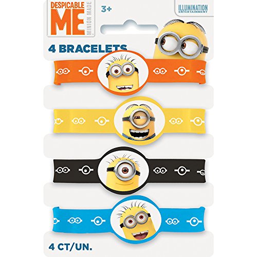 Preisvergleich Produktbild Minions Freundschaftsbänder 4 verschiedene Latexbänder