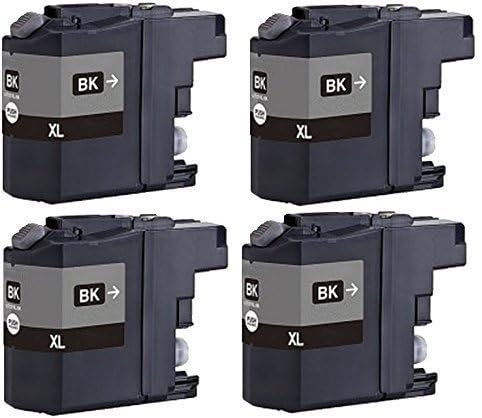 4 Black Compatible Brother LC223Bk Printer Ink Cartridges for Brother DCP-J4120DW, MFC-J4420DW, MFC-J4620DW, MFC-J5320DW, MFC-J5620DW, MFC-J5625DW