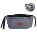 Homgaty Baby Pram Storage Oxford Fabric Stroller Hanging Bag Cup Bottle Drinks Food Holder Organizer (Grey)