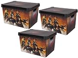 Marvel Vengadores apilables Cajas de almacenaje para juguetes Juegos Ropa...
