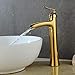 Produktbild Waschbecken Wasserhahn - Wasserfall Gold/Malerei Centerset Einhand Ein Loch, 1,1