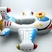 Produktbild PVC-Wasser-Spielzeug-Kindersitz 1-5 Babys Schwimmen Ring/aufblasbares Cartoon Kinder allgemeine Doppel-Ballon-Flugzeug Jacht