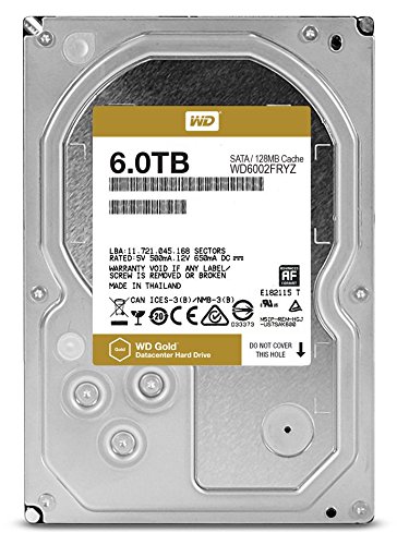 Western Digital Gold 6000GB Serial ATA III - internal hard drives (5 - 60 °C, -40 - 70 °C, Serial ATA III, HDD)