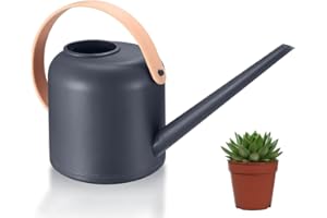YZDZSW Watering Can Indoor, Plant Watering Can, 1.7L Watering Can With Long Spout, Small Watering Can For Watering Garden Plants Flowers Hanging Plants （Grey）
