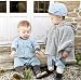 Tailloday Baby Kids Toddler Double-side Wear Hooded Cape Cloak Poncho Hoodie Coat (0-12 Monthes, Dark Blue)
