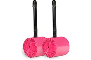 CYCLAMI Camera d'aria in TPU per bici da strada, confezione da 2, ultraleggera 24 g 700C x 23C/25C/28C/30C/32C, valvola Presta 45 mm/65 mm/85 mm