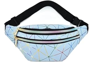 Estwell Gürteltasche Bauchtasche Damen Elegant Hüfttasche Wasserdicht PU Leder Multifunktionale Laufgürtel für Alltag Festival Laufen Reisen Party Wandern