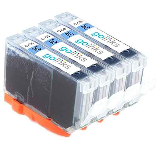 4x Canon CLI-8PC - Photo Cyan Kompatible Drucker Chipped Tintenpatrone für Canon PIXMA iP6600D iP6700D MP950 MP960 MP970 Pro 9000/Pro 9000 Mark II