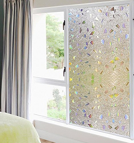 (60cm X 200cm)DuoFire statisch haftende Deko- / Sichtschutzfolie Privacy Glass Window Film DS170 - 3