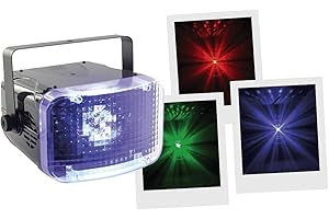 BOOMTONEDJ BoomTone DJ Maxi Derby LED 2x10W RGBW 4in1, Stroboscope, Jeux de lumière, Eclairage soirée DJ. Contrôle DMX, shows automatiques, détection musicale. Dimensions 200×180×125 mm. Qualité professionnelle.
