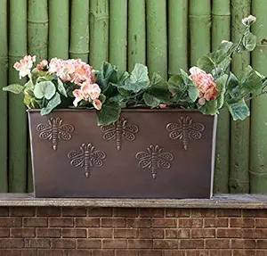 Store Indya Gift Set Of 3 Planters Made From Iron Is Perfect For Outdoor Garden Areas