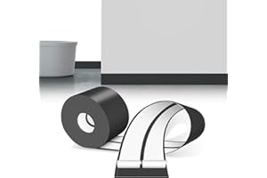 LIHIQIYA Plinthe Souple Autoadhésive Noir, 6M Plinthe Adhesive PVC, Plinthe Autocollante Flexible, Plinthe Souple Pliable Convient pour Cuisine et Salle de Bain, Corniere PVC Autocollante 30x30mm