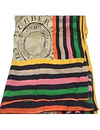 Burberry Women's Scarf Beige Mix Silk UNICA