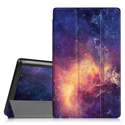 Fintie Hülle für Fire HD 8 2016 - Ultra Slim Lightweight Schutzhülle Smart Cover mit Standfunktion und Auto Schlaf / Wach Funktion für das neue Fire HD 8 Tablet (6. Generation - 2016 Modell), Die Galaxie