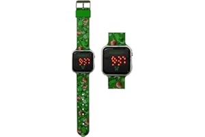 CARTOON Reloj de pulsera digital con pantalla LED y correa de silicona para niños