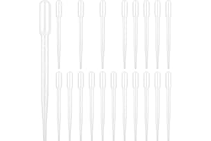 20 Pcs -Vanyibro- 3ml Transfer Pipettes Made From Food-Grade Plastic,Disposable Dropper For Liquid Medicine Essential Oil Makeup Tool Laboratory