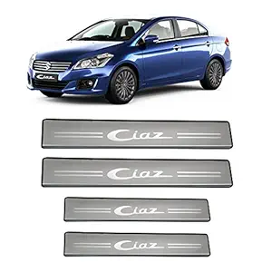 AutoPop Stainless Steel Non-LED Footstep Door Sill Plate for Maruti Suzuki Ciaz