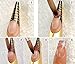 CRYSTALUM® 100 X Golden Nail Art Tips Extension Forms Guide French Diy Tool Acrylic UV Gel
