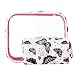 Produktbild Lvtree Kosmetiktasche Kulturbeutel Makeup Bag Kompatibel Frauen PU Leder Reißverschluss wasserdichte Tragbare klar PVC Reise Beutel Geldbeutel Organisator, 2 Pack, Schmetterling