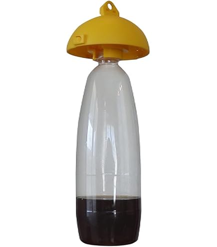 VEBI Cap Fly Trap Nr. 5 – Tappo Trappola Per Mosche E Insetti, Ecologico, Per Ulivi E Frutteti, Giallo