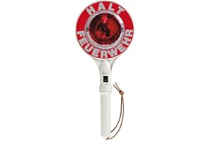 Dönges Long Stop Bar, Illuminated on One Side, Fire Brigade Hold, E10 (Stop Rods, Trowel, Police Trowel, Wind-up Light, THW 6350T21423), Completely Closed Reflector Housing