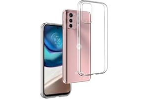 REY Cover in Gel TPU Trasparente per Moto G42, Ultra Sottile 0,33 mm, Morbido Flessibile, Custodia Silicone