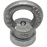 MNS Magneteksan &Ccedil;ok G&uuml;&ccedil;l&uuml; Deniz Mıknatısı - Fishing Magnet - Neodyum Daimi &Ccedil;elik Mıknatıs - Halkalı Pot Mıknatıs - Nikel Kapl