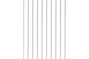 CoCud Rond Acier Tige, 1,4mm Diamètre 100mm Longueur, Haute Vitesse Acier Barre Stock Artisanat Bricolage Outil - (Applications: pour Perceuse Tours Alésage Machine), 10- Pièces