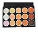 LIFECART 15 Color Professional Concealer Camouflage Foundation Makeup Palette Set With Brush