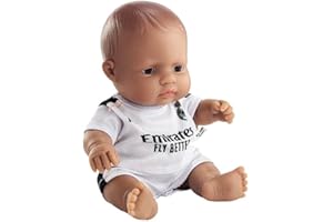 Miniland Real Madrid - Muñeco 21 cm con Equipación Oficial Blanca, Muñeco Fútbol Articulado y Coleccionable, Licencia Oficial (Latino)