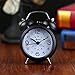 Produktbild Kreative Studenten ruhigen kleinen Nachttisch Bell Wecker kinder Europäischen super stimme clock clock,3-Zoll schwarz