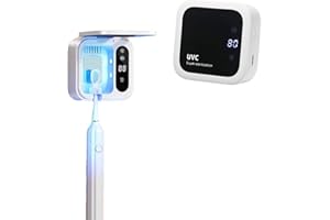 Winnes Zahnbürsten Sterilisator mit uv Licht, Extrem Schnelle Lufttrocknung, Intelligenter Dual-Mode-Betrieb zum Schutz der Mundgesundheit der Ganzen Familie Toothbrush Sanitizer
