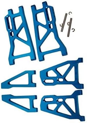 Yiguo Front/Rear Lower Suspension Arm &amp; Front Upper Suspension Arm kit for FS RC 1:10 Big Castor Truck Upgrade Blue
