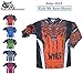 Price comparison product image Wulfsport AZTEC 2019 Kids Race Shirt Motorbike Motorcycle Junior Mx Quad Bike ATV Enduro Childrens Motocross Jersey in Multiple Colors (Black, 5-7 Years)