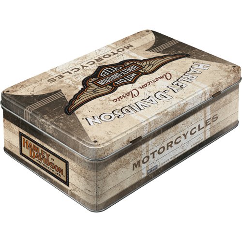 Nostalgic-Art 30722 Harley-Davidson American Classic Logo, Vorratsdose Flach - 2