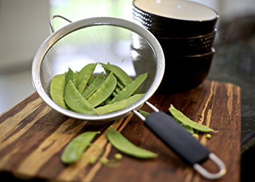 Erstklassiger engmaschiger Seiher aus Edelstahl von LiveFresh – 19,5 CM – Seihen & sieben Sie Quinoa, Reis, Mehl, Nudeln und vieles mehr mit dem stärksten und zuverlässigsten großen Sieb, das erhältlich ist - 9