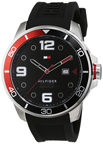 Tommy Hilfiger Herren-Armbanduhr Analog Quarz Silikon 1791153 Tommy Hilfiger Herren-Armbanduhr Analog Quarz Silikon 1791153